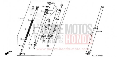 GABEL, VORNE (VT1100C) VT1100CS de 1995